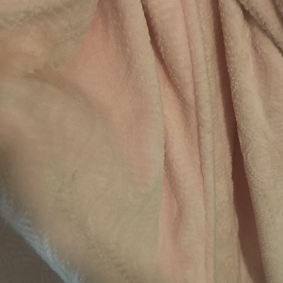 Euc nautica baby pink plush long bath robe - Picture 3 of 3